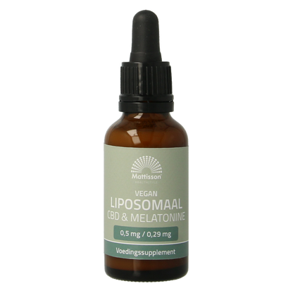 Mattisson Vegan liposomaal CBD 0.5mg & melatonine 0.29mg 30 Milliliter