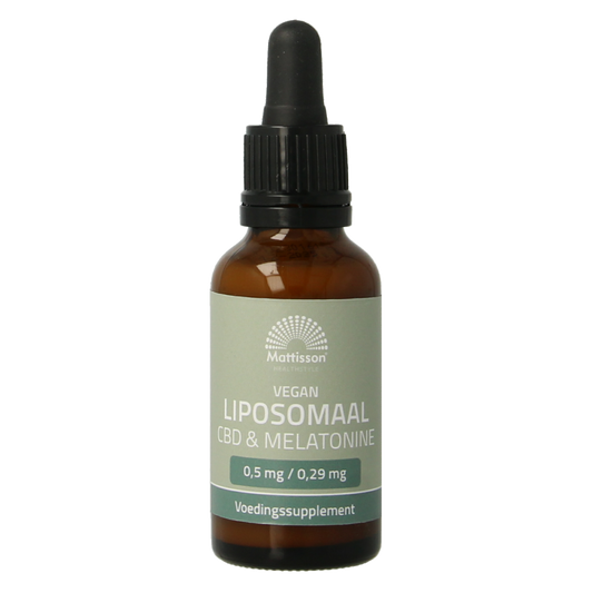Mattisson Vegan liposomaal CBD 0.5mg & melatonine 0.29mg 30 Milliliter