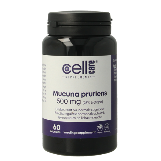 CellCare Mucuna pruriens 500mg (25% L-dopa) 60 Capsules