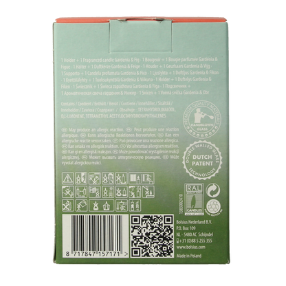 Bolsius Clean Light geur navulling gardenia starterkit 270 Gram