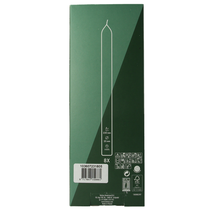 Bolsius Dinerkaarsen 230/20 soft pearl 8 Stuks