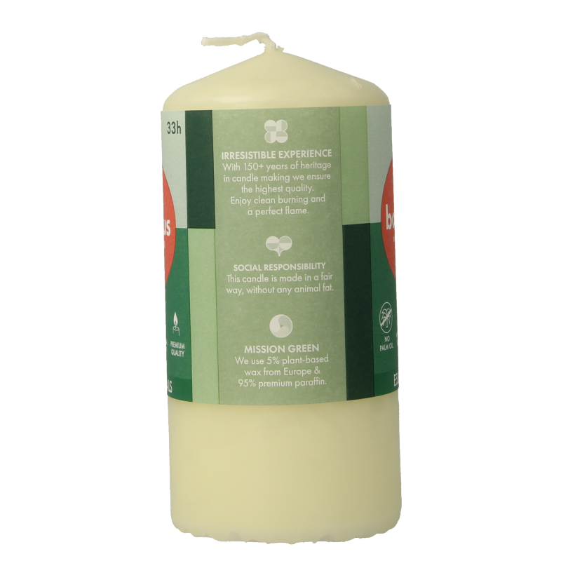 Bolsius Stompkaars 120/58 soft pearl 1 Stuks