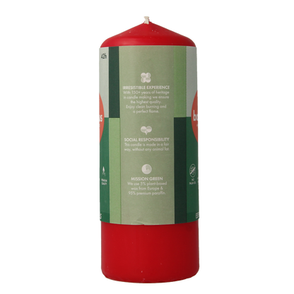 Bolsius Stompkaars 150/58 delicate red 1 Stuks