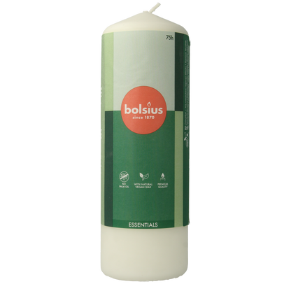 Bolsius Stompkaars 200/68 cloudy white 1 Stuks