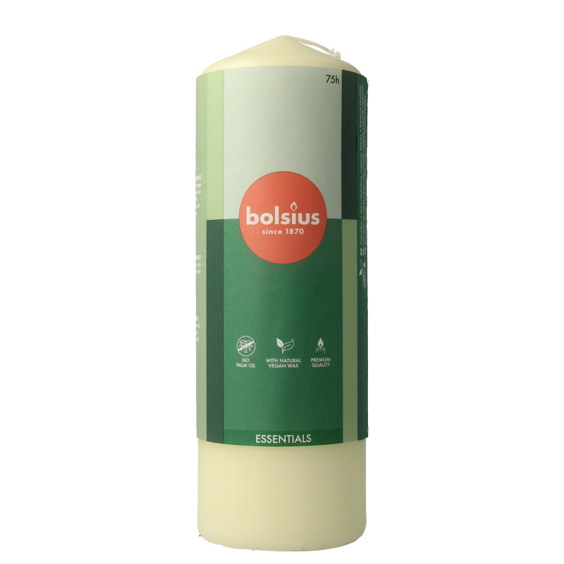 Bolsius Stompkaars 200/68 soft pearl 1 Stuks