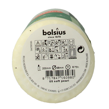 Bolsius Stompkaars 200/68 soft pearl 1 Stuks