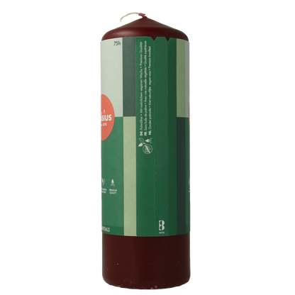 Bolsius Stompkaars 200/68 velvet red 1 Stuks
