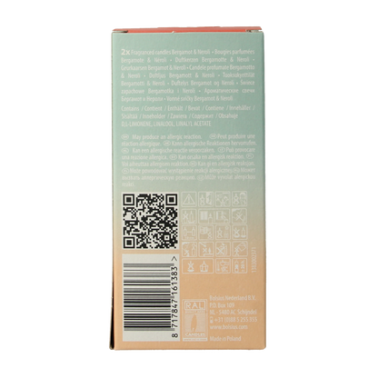 Bolsius Clean Light navulling bergamot & neroli 2 Stuks