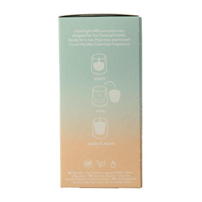 Bolsius Clean Light navulling bergamot & neroli 2 Stuks