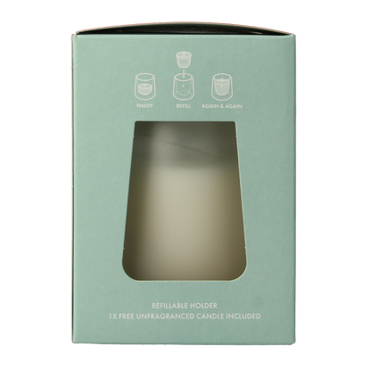 Bolsius Clean Light starterkit houder wit - incl. geurloze 1 Stuks