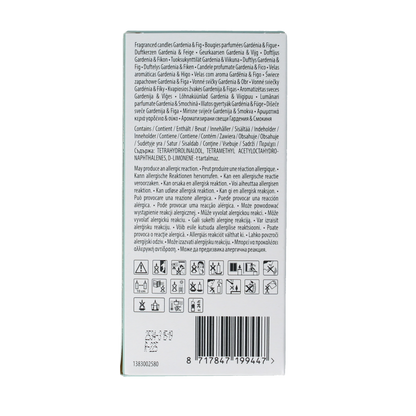 Bolsius Clean light gardenia & fig navul 2 Stuks