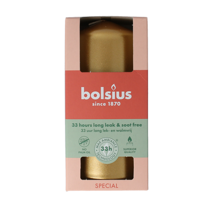 Bolsius Stompkaars 120/58 golden orange 1 Stuks