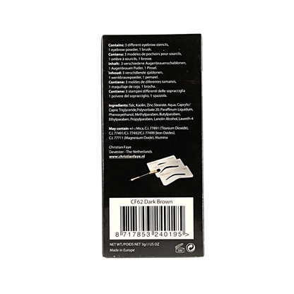 Christian Faye Eyebrow dark brown 3 Gram