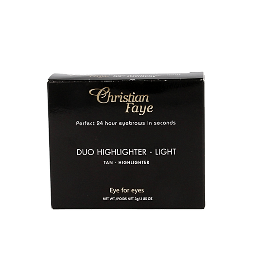 Christian Faye Eyebrow make up duo highlighter light 1 Stuks