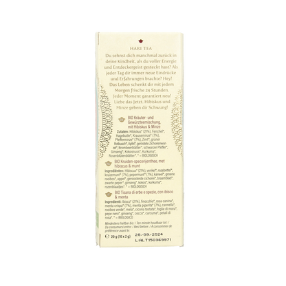Hari Tea Hibiscus & mint new sensation bio 10.00 Stuks