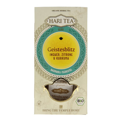 Hari Tea Ginger lemon & tumeric mindscape ginger bio 10 Stuks