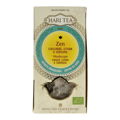 Hari Tea Ginger lemon & tumeric mindscape ginger bio 10 Stuks