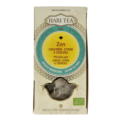 Hari Tea Ginger lemon & tumeric mindscape ginger bio 10.00 Stuks