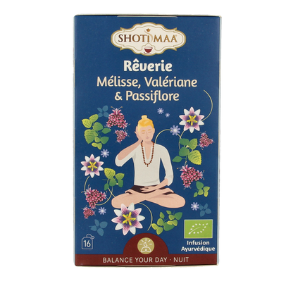 Shoti Maa Dreamland lemon balm, valerian & pass flower bio 16 Zakjes