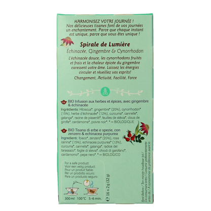 Shoti Maa Lifespring echinacea, ginger & rosehip bio 16 Zakjes