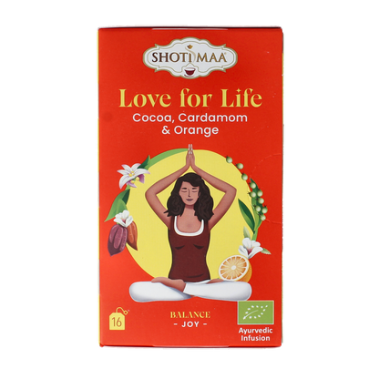 Shoti Maa Love for life cocoa, cardamom & orange bio 16.00 Zakjes