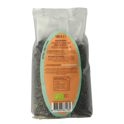 Greenage Beluga linzen bio 500 Gram