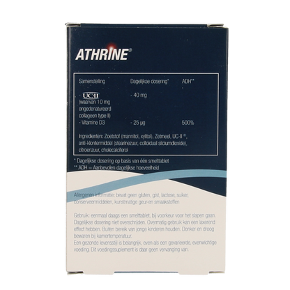Athrine UC-II en Vitamine D3 30 Tabletten