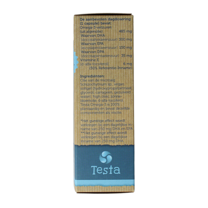 Testa Omega 3 algenolie 300mg DHA + 150mg EPA vegan 45.00 Softgels