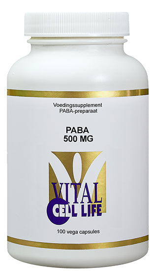 Vital Cell Life PABA 500mg 100.00 Vegetarische capsules