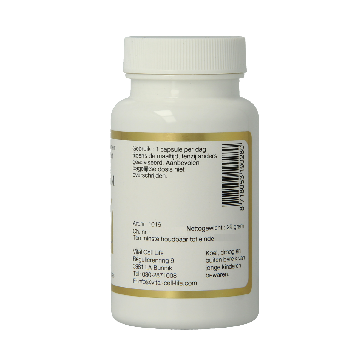 Vital Cell Life Lithium 400 mcg  100.00 Vegetarische capsules