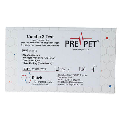 Testjezelf.nu Parvo corona test kat/hond 2.00 Stuks