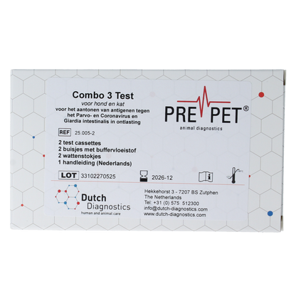 Testjezelf.nu Parvo corona giardia test kat/hond 2.00 Stuks