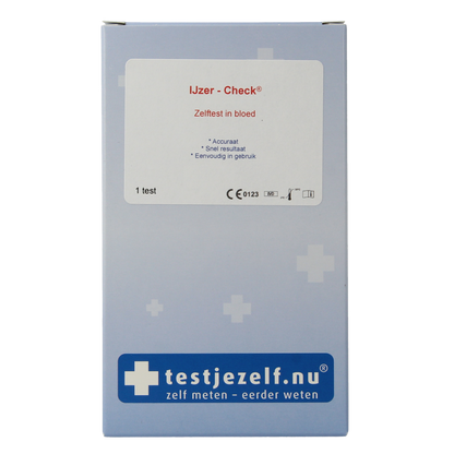 Testjezelf.nu IJzer check zelftest 1.00 Stuks
