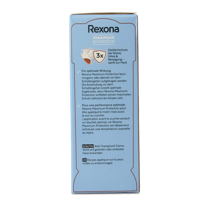 Rexona Deodorant stick woman max prot clean scent 45 Milliliter
