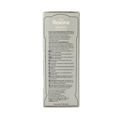 Rexona Deodorant stick men max protect clean scent 45 Milliliter
