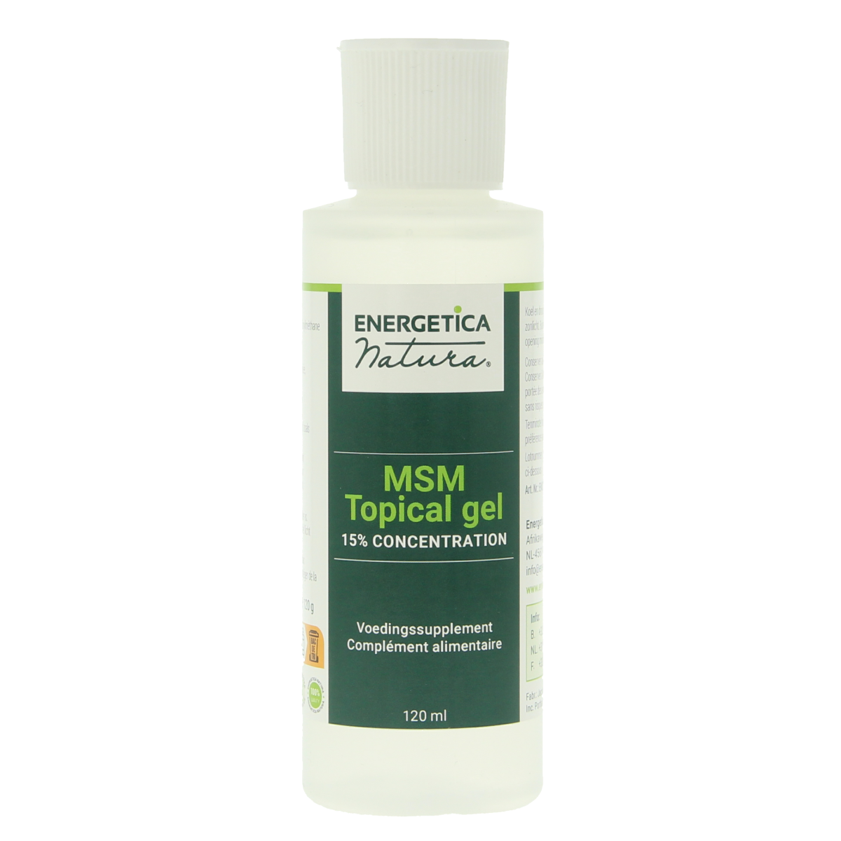 Energetica Nat MSM topical gel 120.00 Milliliter