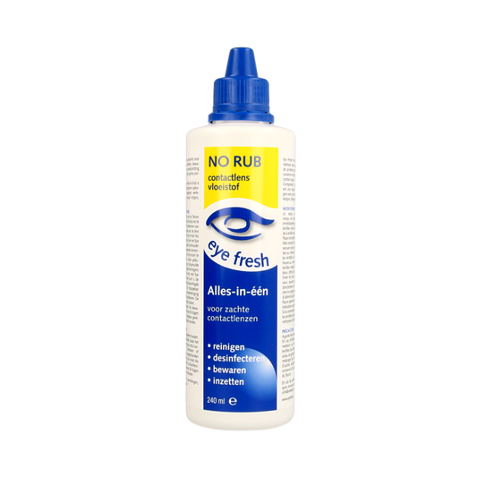 Eyefresh No rub alles-in-1 vloeistof zachte lenzen 240 Milliliter