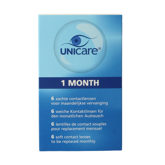 Unicare Maandlenzen +1.25 6 Stuks