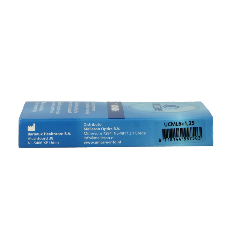 Unicare Maandlenzen +1.25 6 Stuks