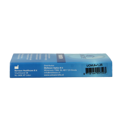 Unicare Maandlenzen +1.25 6 Stuks