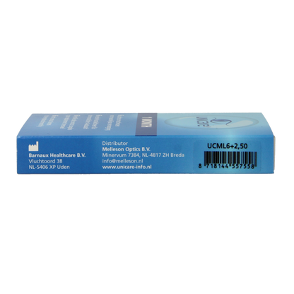 Unicare Maandlenzen +2.50 6 Stuks