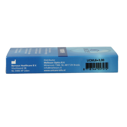 Unicare Maandlenzen +3.00 6.00 Stuks