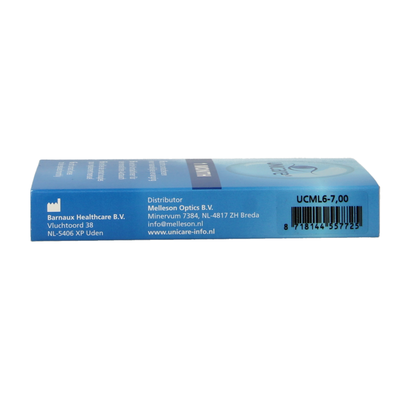 Unicare Maandlenzen -7.00 6 Stuks