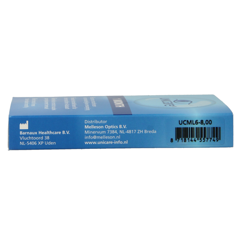 Unicare Maandlenzen -8.00 6 Stuks