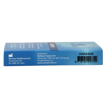 Unicare Maandlenzen -8.00 6 Stuks