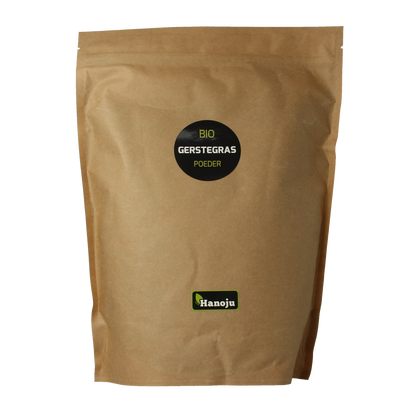 Hanoju Gemalen gerstegras paper bag bio 1.00 Kilogram