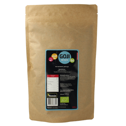 Hanoju Goji bessen zongedroogd bio 500.00 Gram