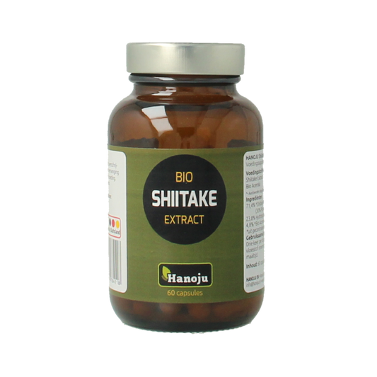 Hanoju Shiitake extract bio 60 Vegetarische capsules