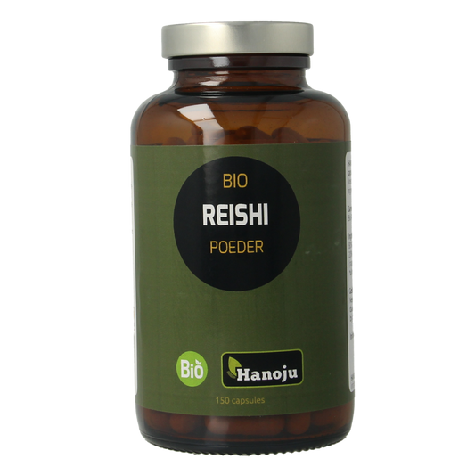 Hanoju Reishi paddenstoelen bio 150.00 Vegetarische capsules