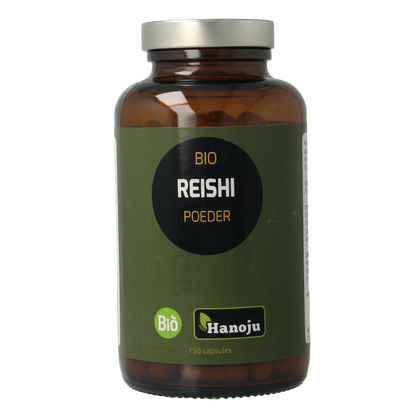 Hanoju Reishi paddenstoelen bio 150 Vegetarische capsules